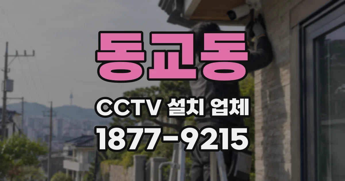 동교동 CCTV 설치 업체