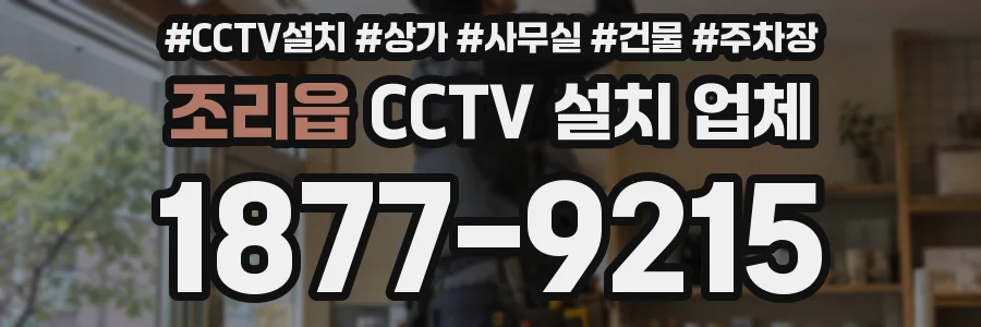 조리읍 CCTV 설치 업체