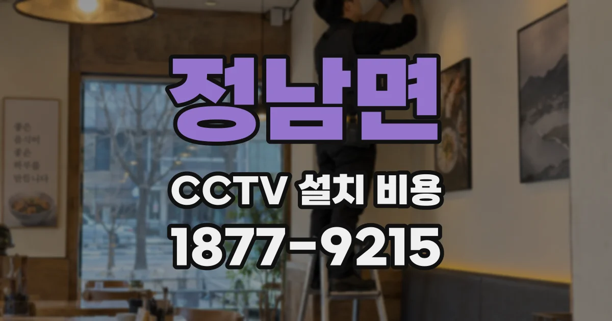 정남면 CCTV 설치 비용