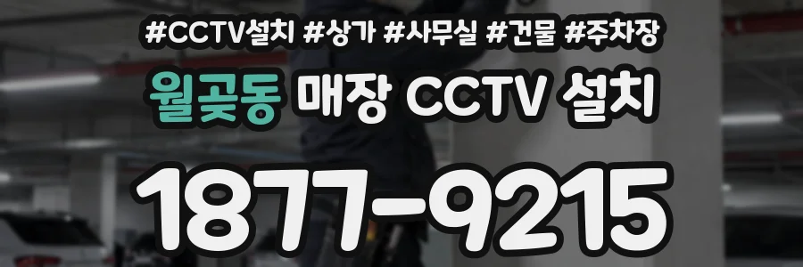 월곶동 매장 CCTV 설치