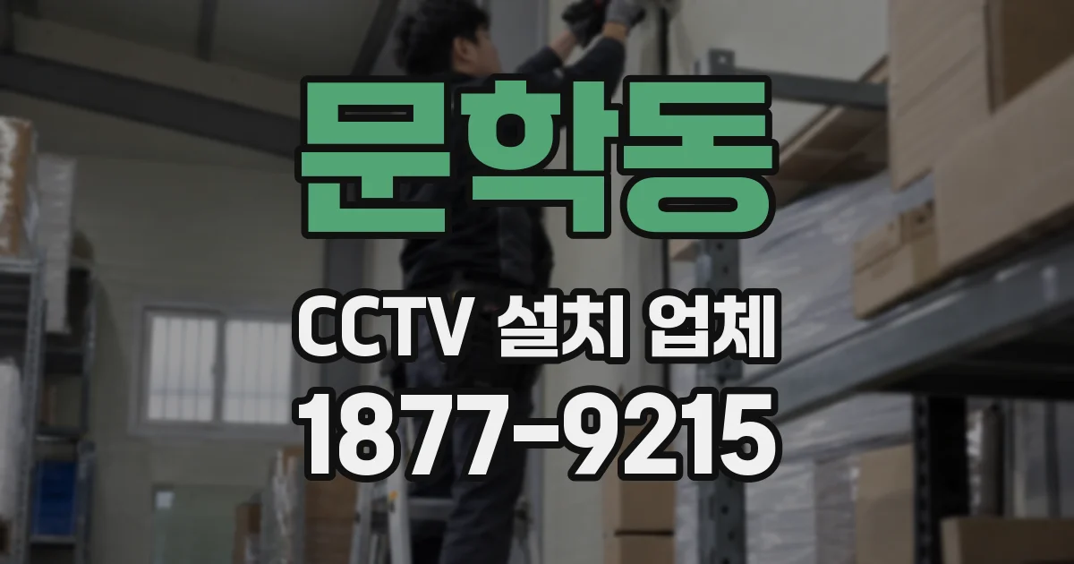 문학동 CCTV 설치 업체