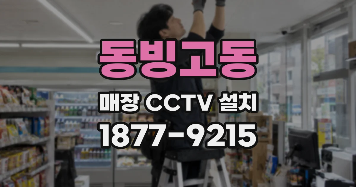 동빙고동 매장 CCTV 설치