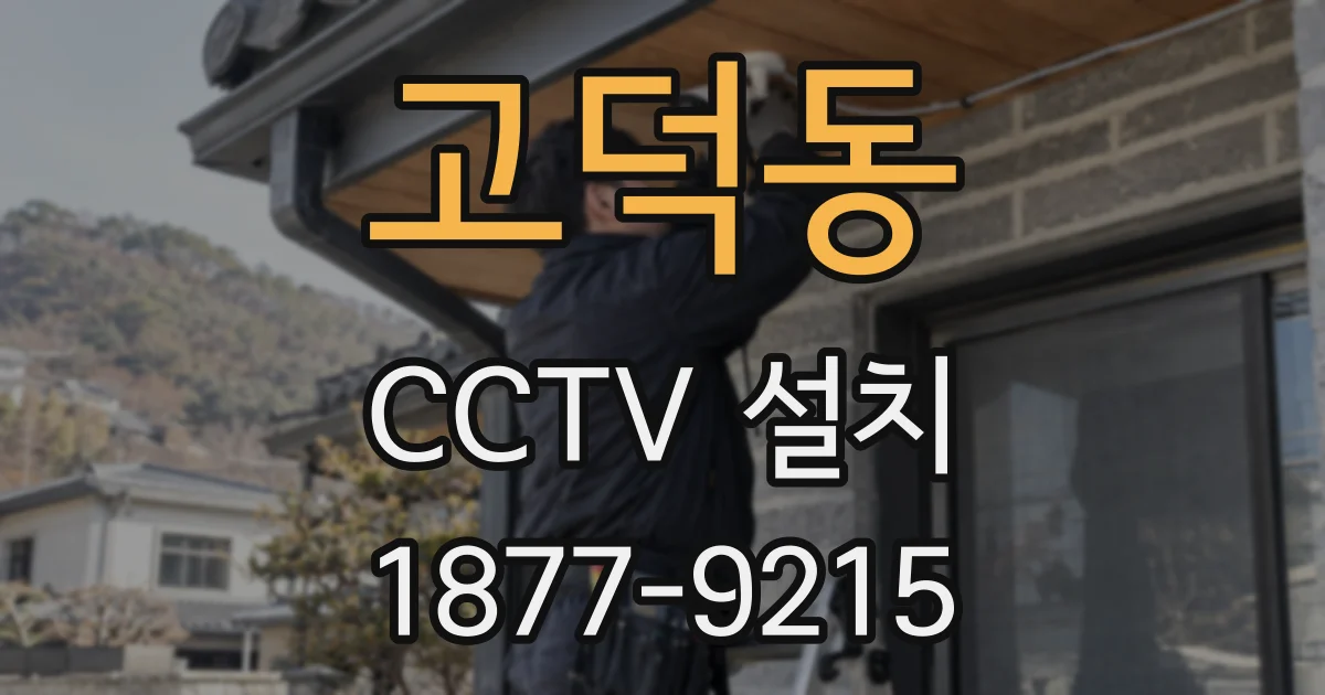 고덕동 CCTV 설치