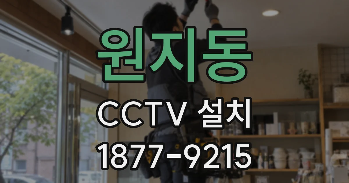 원지동 CCTV 설치