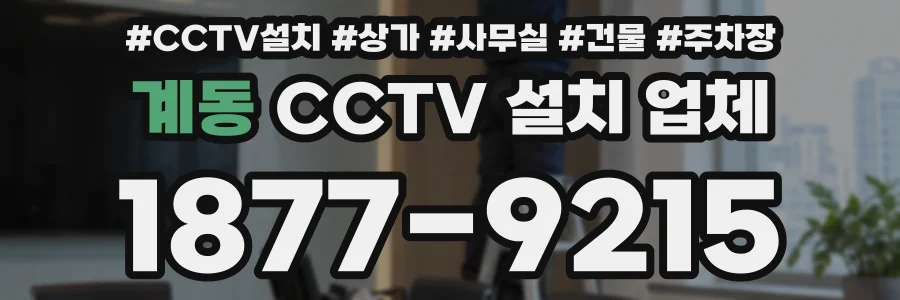 계동 CCTV 설치 업체