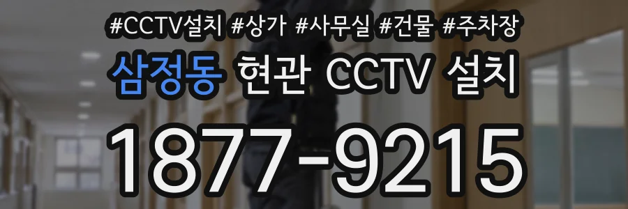 삼정동 현관 CCTV 설치