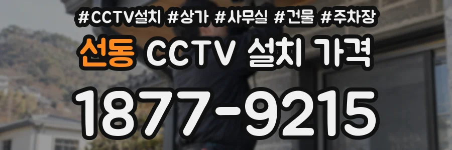 선동 CCTV 설치 가격
