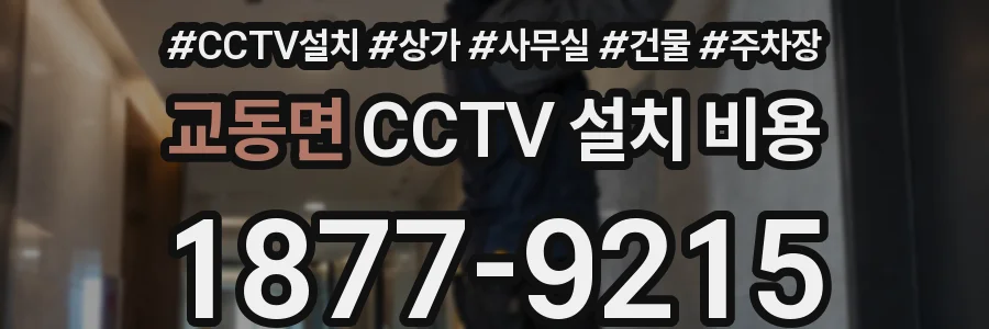 교동면 CCTV 설치 비용