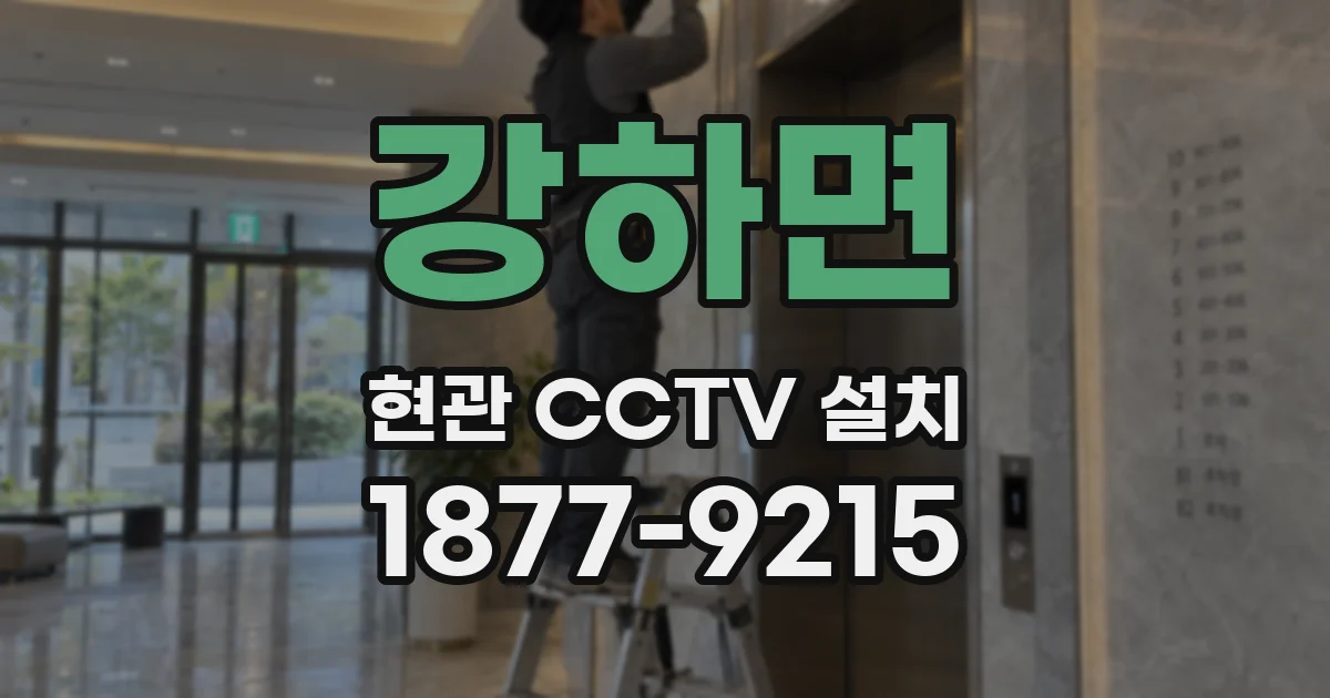 강하면 현관 CCTV 설치