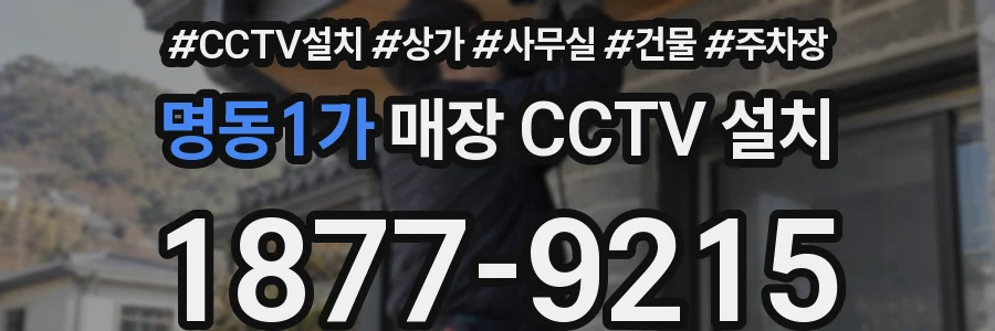명동1가 매장 CCTV 설치