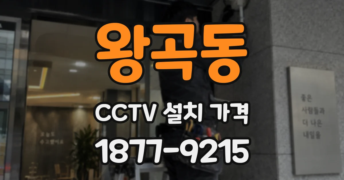 왕곡동 CCTV 설치 가격