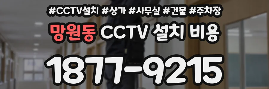 망원동 CCTV 설치 비용