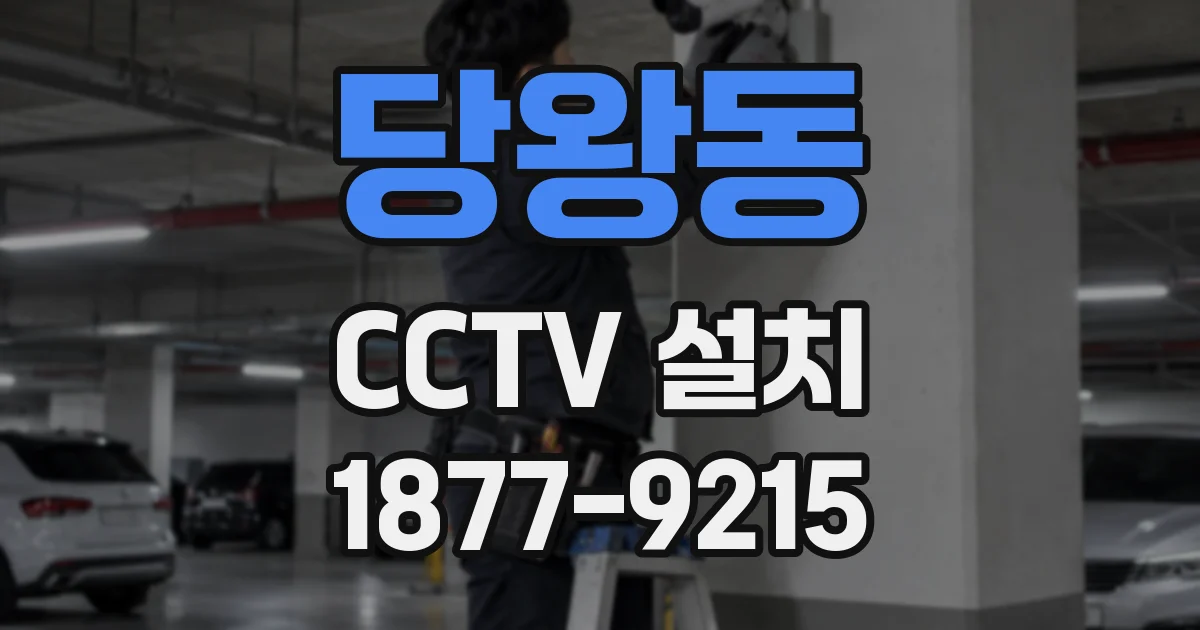당왕동 CCTV 설치