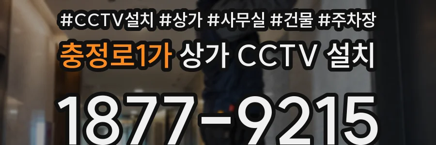 충정로1가 상가 CCTV 설치