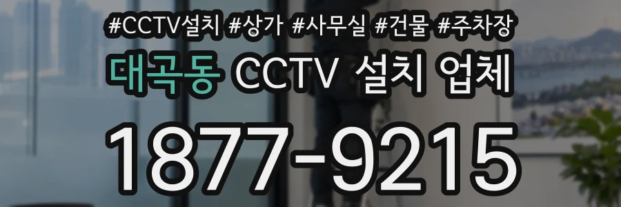 대곡동 CCTV 설치 업체