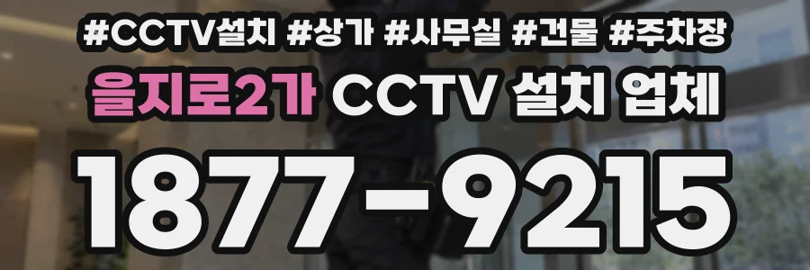 을지로2가 CCTV 설치 업체