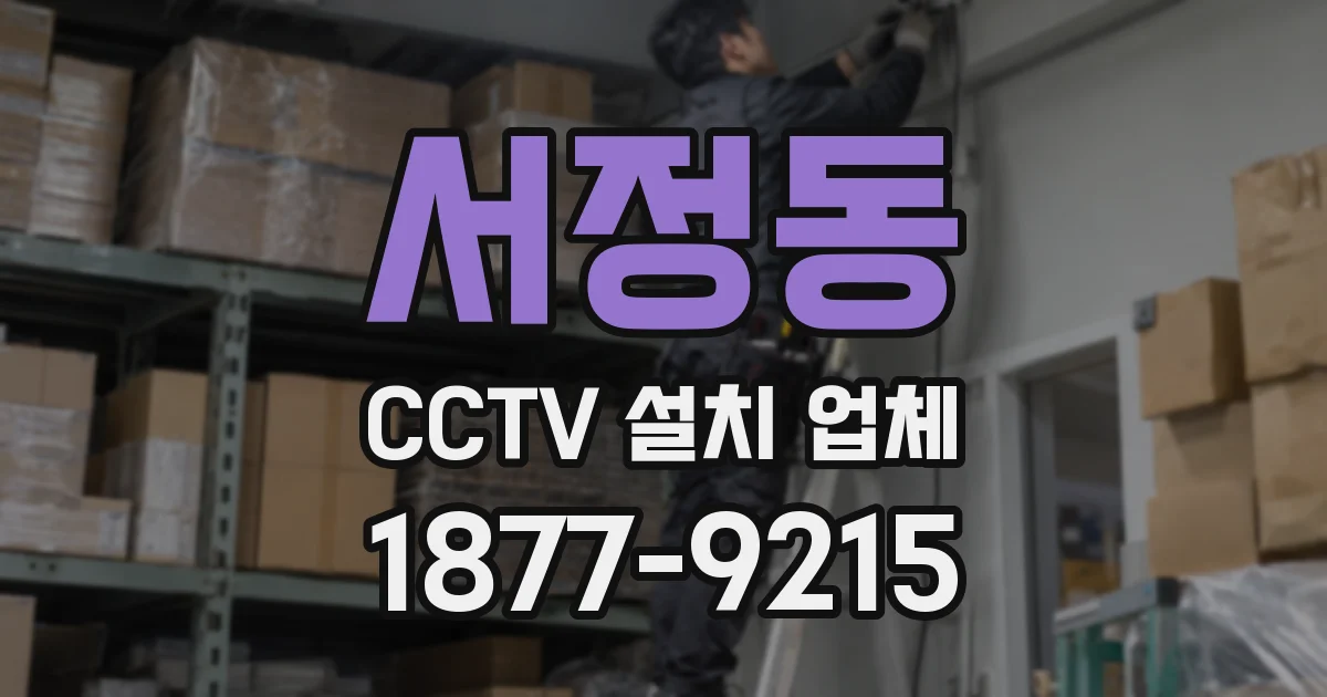 서정동 CCTV 설치 업체