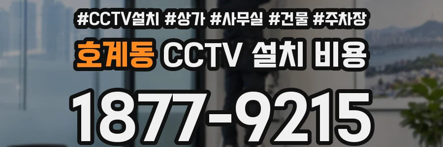 호계동 CCTV 설치 비용