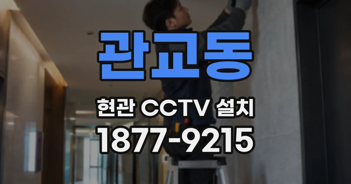 관교동 현관 CCTV 설치