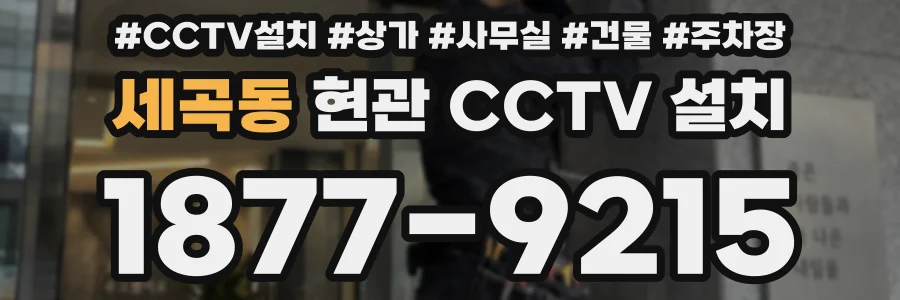 세곡동 현관 CCTV 설치