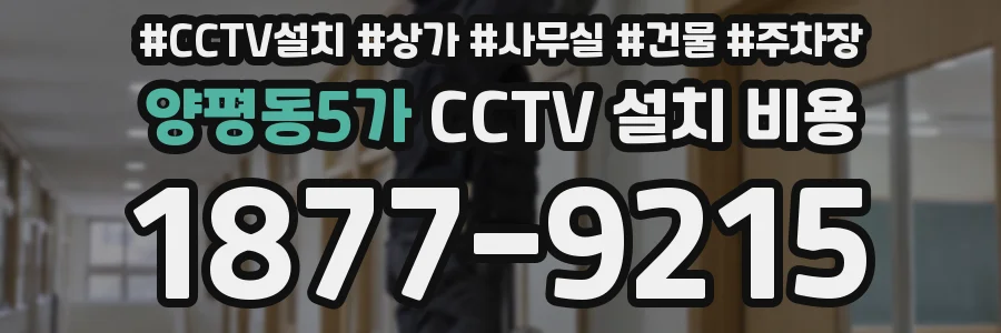 양평동5가 CCTV 설치 비용