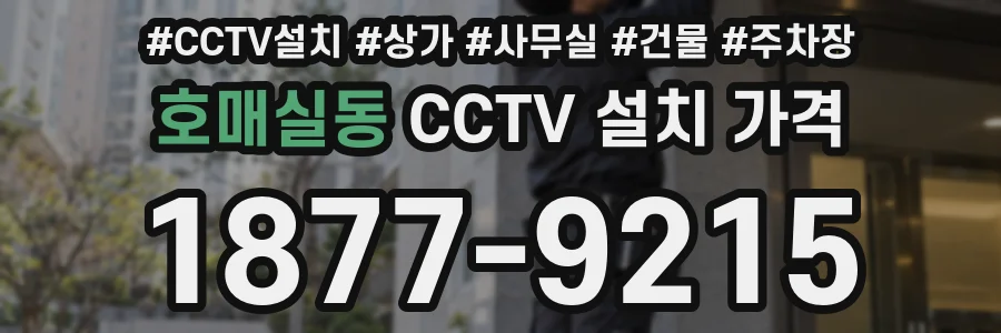 호매실동 CCTV 설치 가격