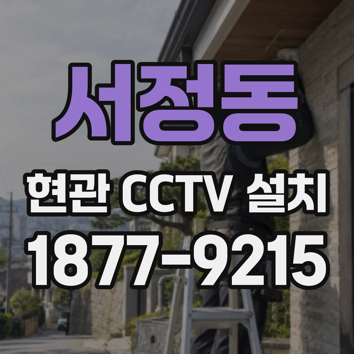 서정동 현관 CCTV 설치