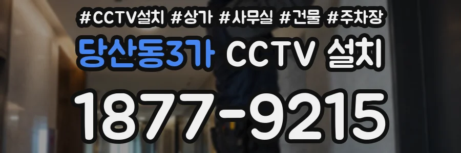 당산동3가 CCTV 설치