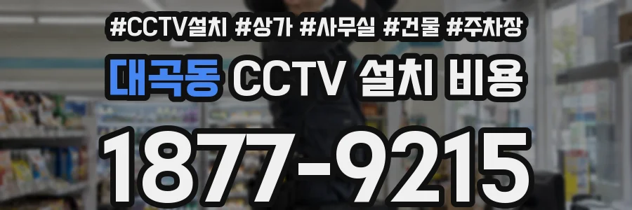 대곡동 CCTV 설치 비용