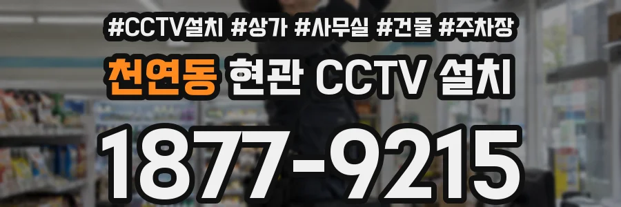 천연동 현관 CCTV 설치