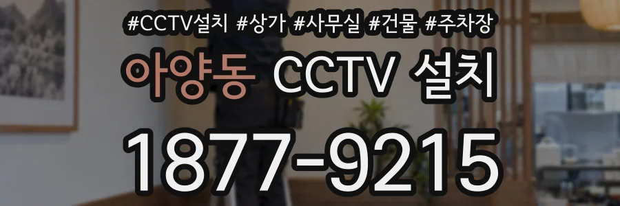 아양동 CCTV 설치