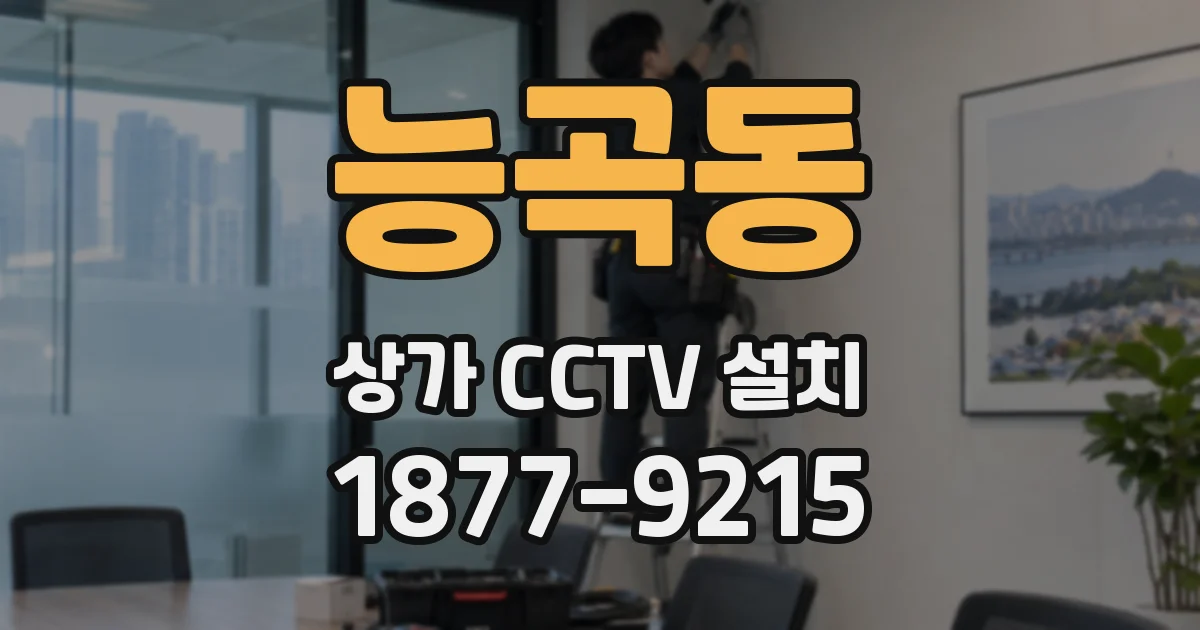 능곡동 상가 CCTV 설치