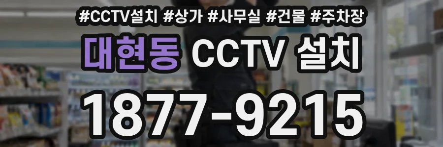 대현동 CCTV 설치