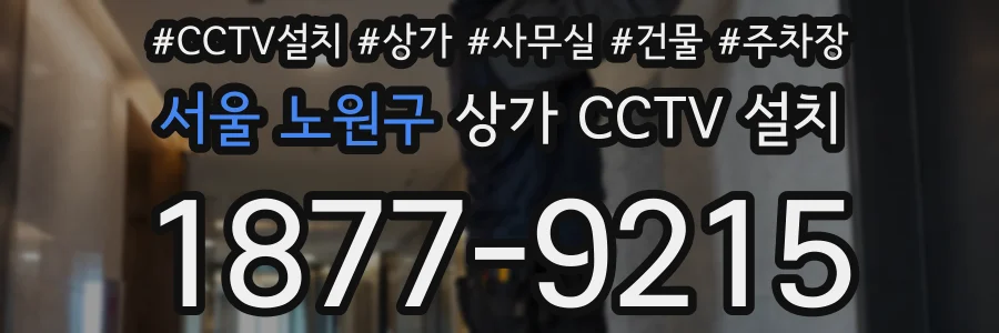 서울 노원구 상가 CCTV 설치