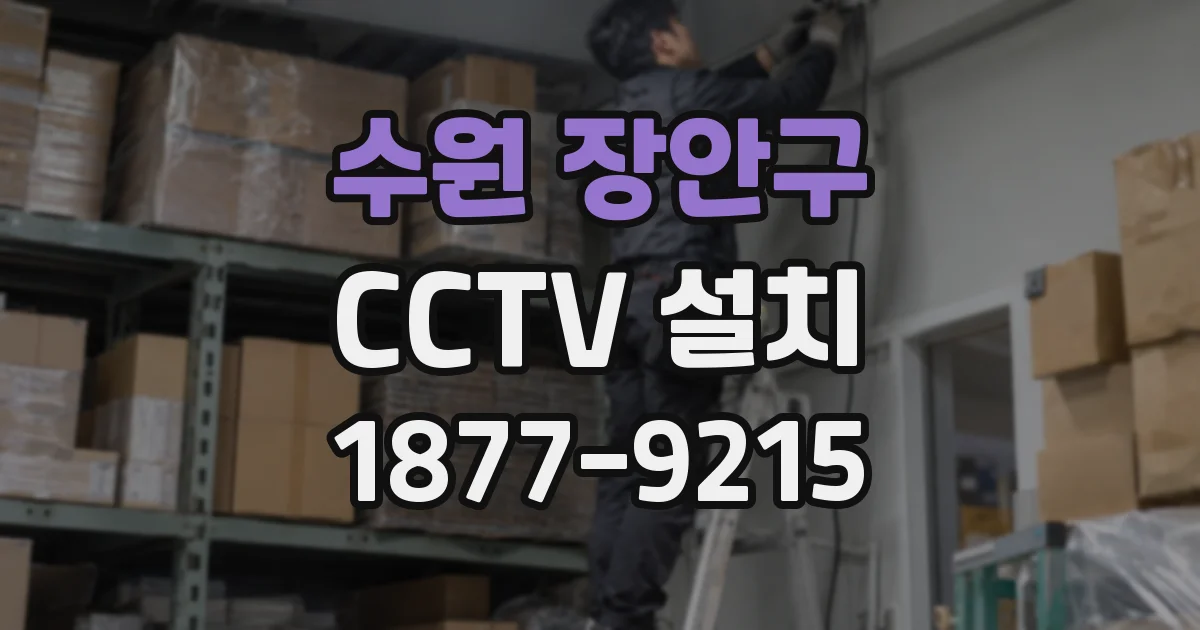 수원 장안구 CCTV 설치