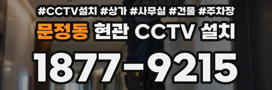 문정동 현관 CCTV 설치