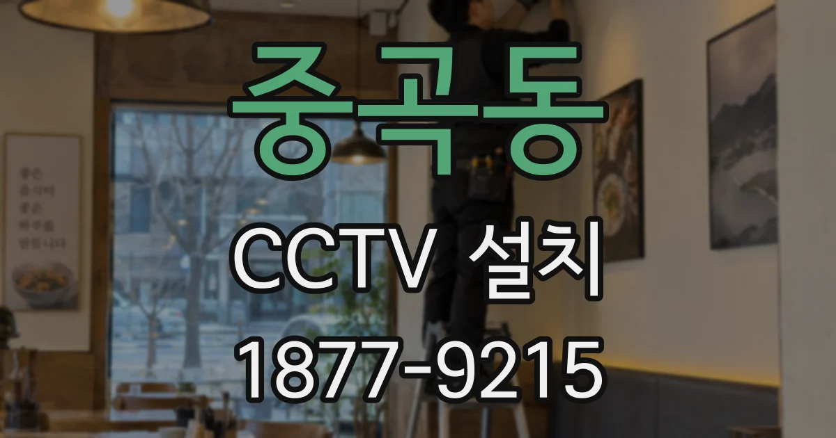 중곡동 CCTV 설치