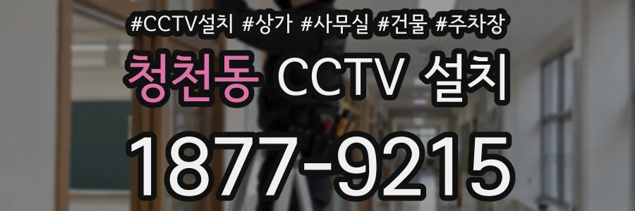 청천동 CCTV 설치