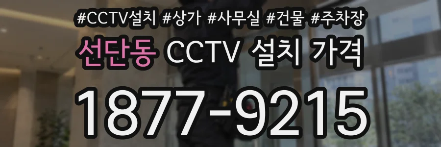 선단동 CCTV 설치 가격