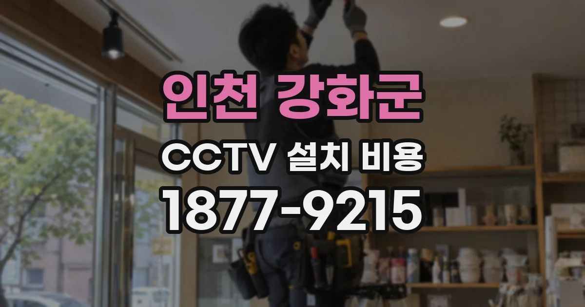 인천 강화군 CCTV 설치 비용