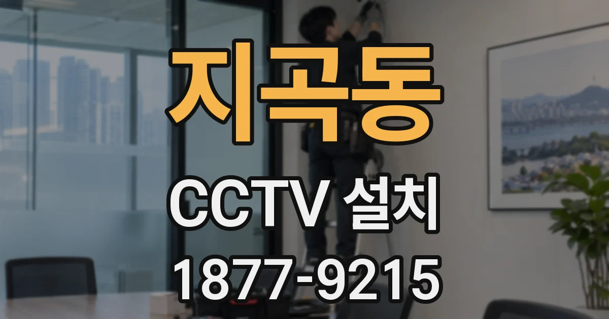 지곡동 CCTV 설치