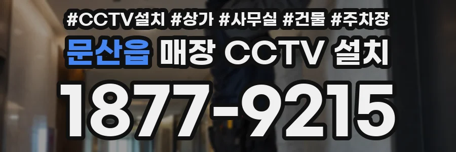 문산읍 매장 CCTV 설치