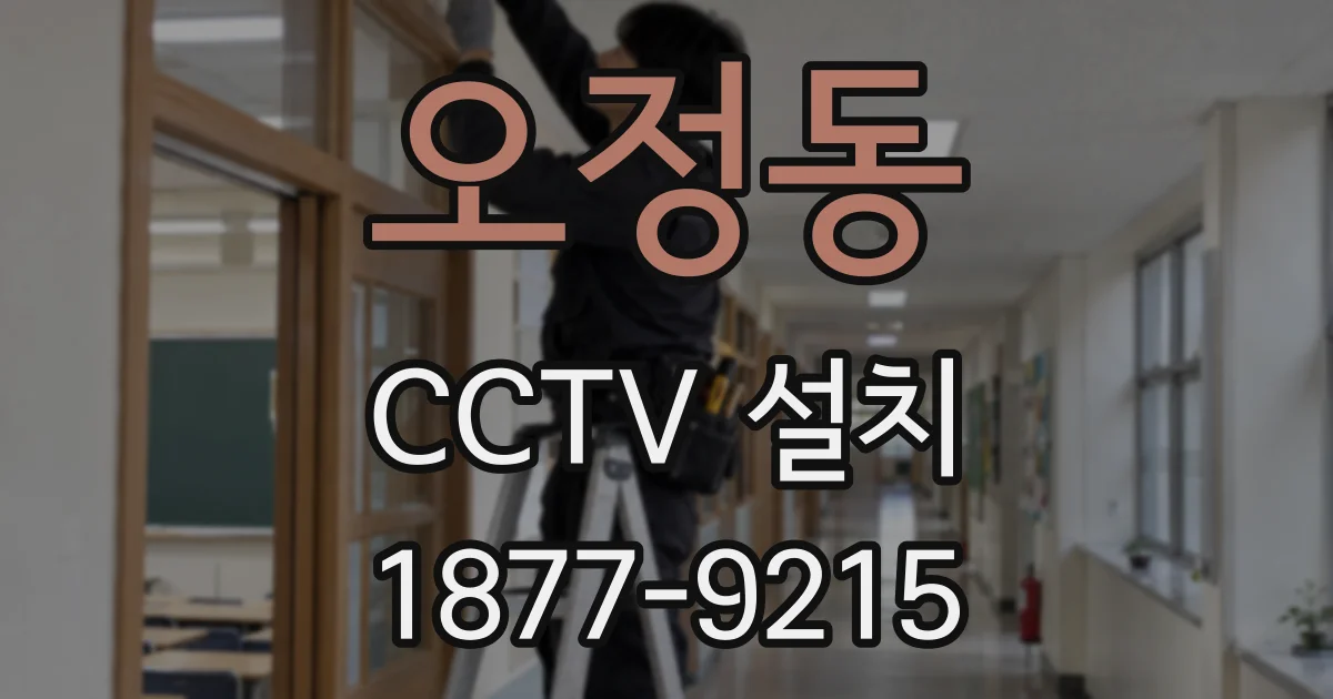 오정동 CCTV 설치
