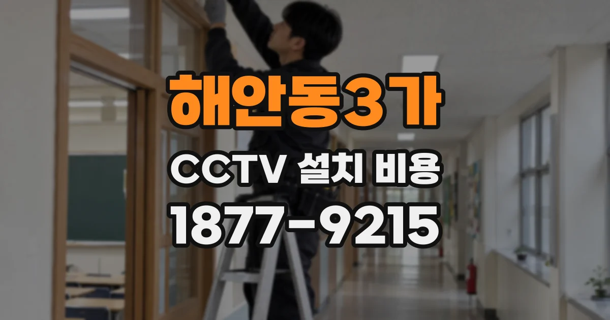 해안동3가 CCTV 설치 비용