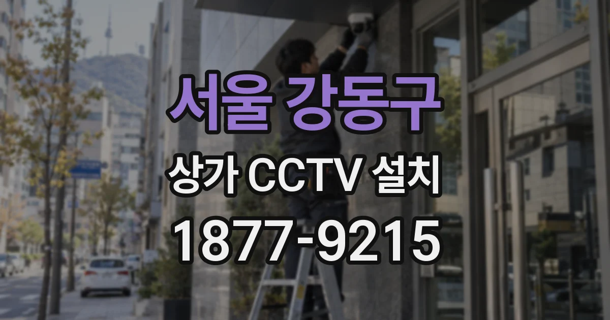 서울 강동구 상가 CCTV 설치