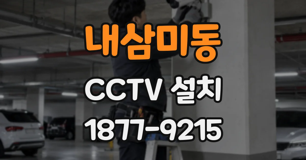 내삼미동 CCTV 설치