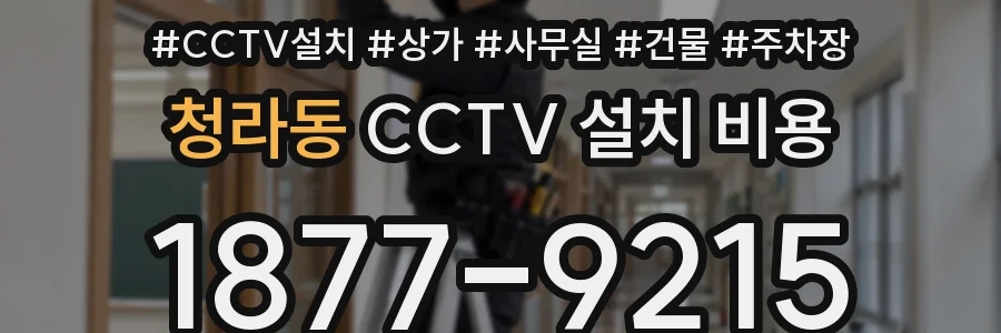 청라동 CCTV 설치 비용