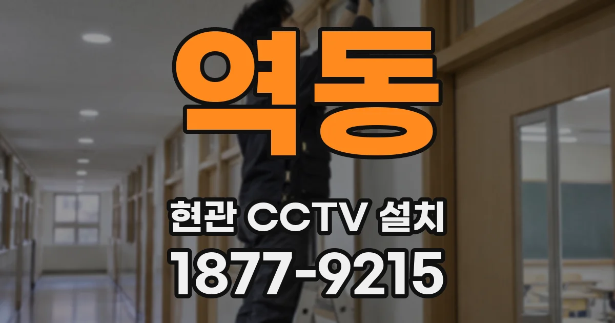역동 현관 CCTV 설치