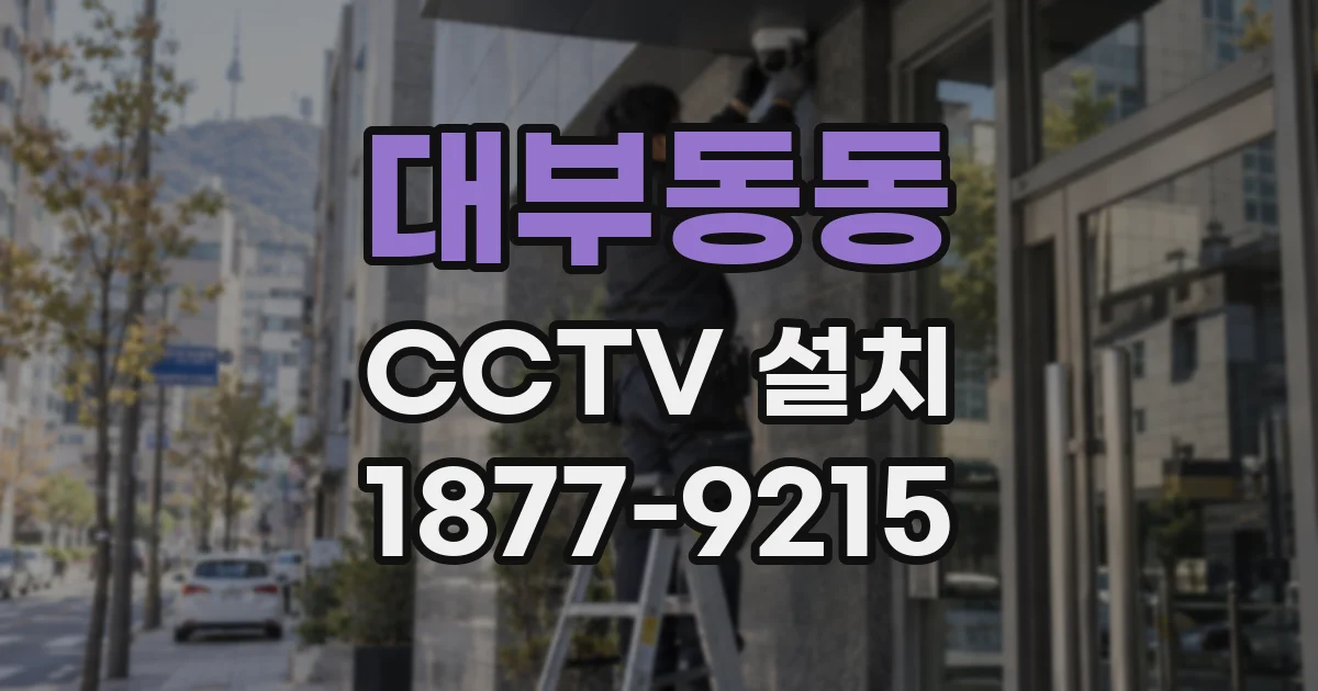 대부동동 CCTV 설치