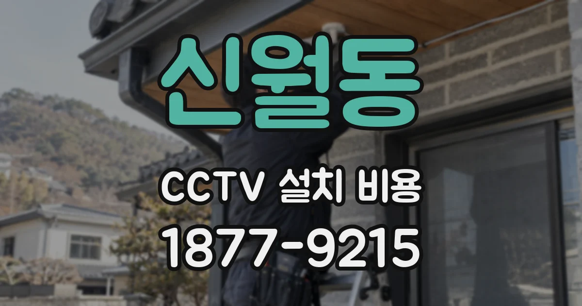 신월동 CCTV 설치 비용